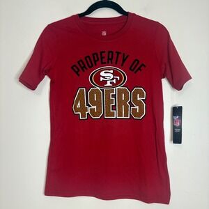 NFL San Francisco 49ers Kids T-Shirt Red Property Of Football Top‎